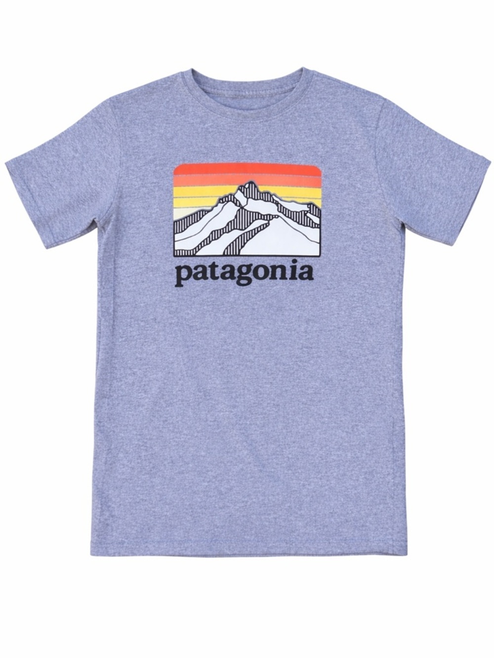 Patagonia Kids 14 16 Graphic T Shirt Gray Mountain Logo Youth Tee girl boy - Picture 4 of 4